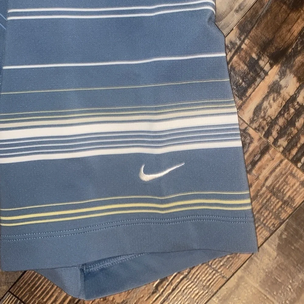 Mens Nike Golf Dri-Fit Striped Shirt size XL - Picture 2 of 3